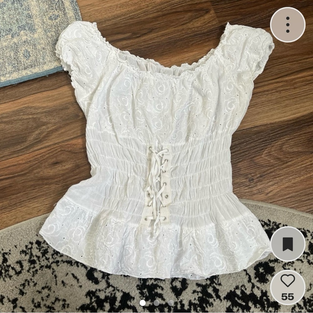Vintage Corset Milkmaid Top